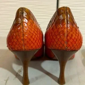 Python Skin Heels BCBGMaxAzria | Shoes | Genuine Python Skin Bcbgmaxazria Heels Sz 6 ...